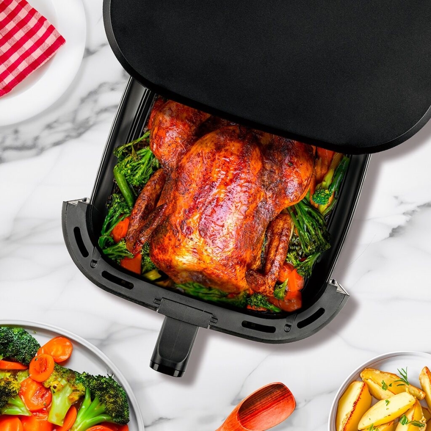 TESLA Electronics AirCook - Multifunktionale digitale Heißluftfritteuse 7 l 1600W/230V