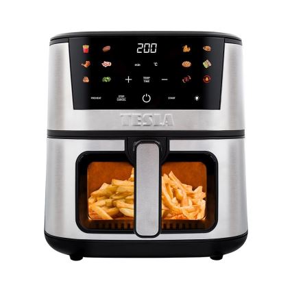 TESLA Electronics AirCook - Multifunktionale digitale Heißluftfritteuse 7 l 1600W/230V