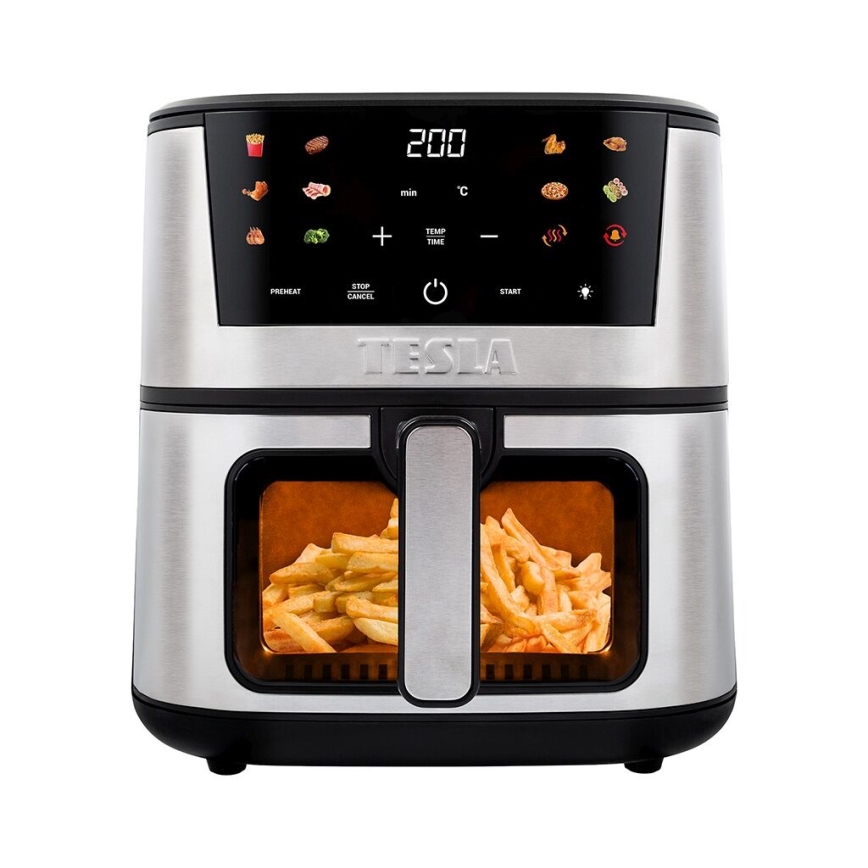 TESLA Electronics AirCook - Multifunktionale digitale Heißluftfritteuse 7 l 1600W/230V