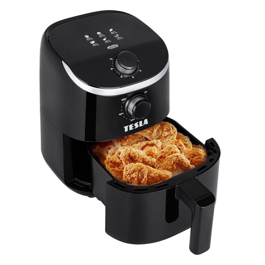 TESLA Electronics AirCook - Multifunktionale Heißluftfritteuse 2 l 900W/230V