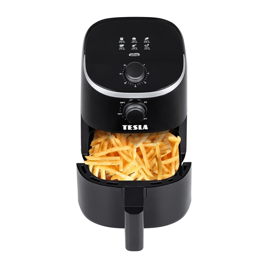 TESLA Electronics AirCook - Multifunktionale Heißluftfritteuse 2 l 900W/230V