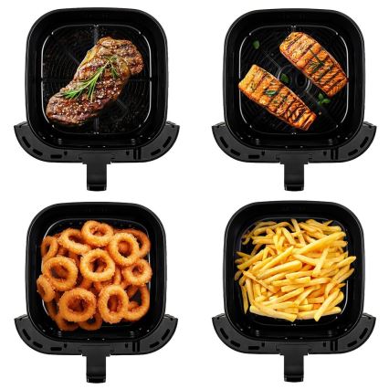 TESLA Electronics AirCook - Multifunktionale, digitale Smart-Heißluftfritteuse 9 l 1700W/230V Wi-Fi