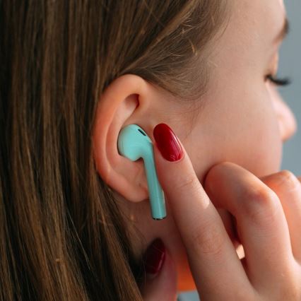 TESLA Electronics - Écouteurs sans fil turquoise