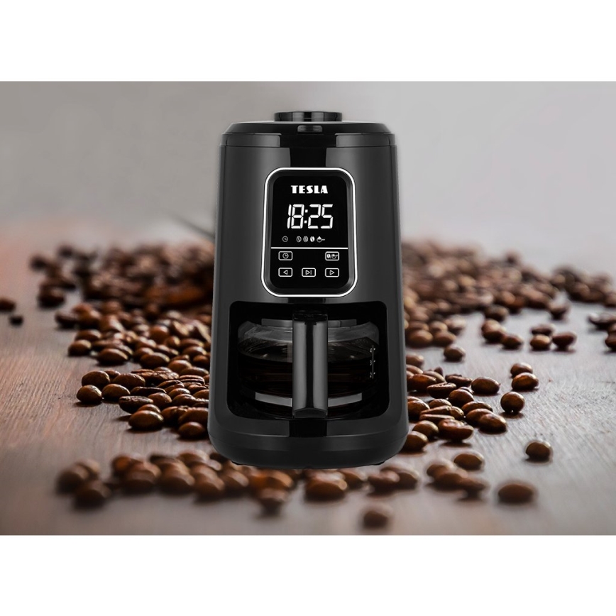 TESLA Electronics - Kaffeemaschine mit Mahlwerk 2-in-1 900W/230V