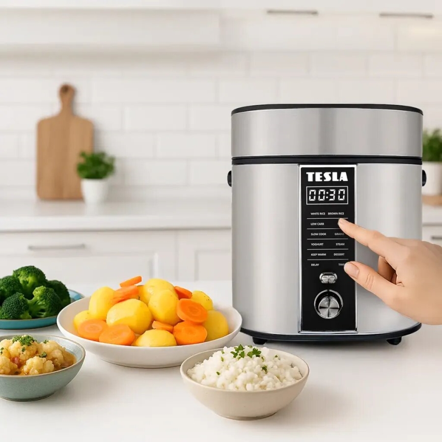 TESLA Electronics MultiCook - Cuociriso multifunzione 2,1 l 400W/230V