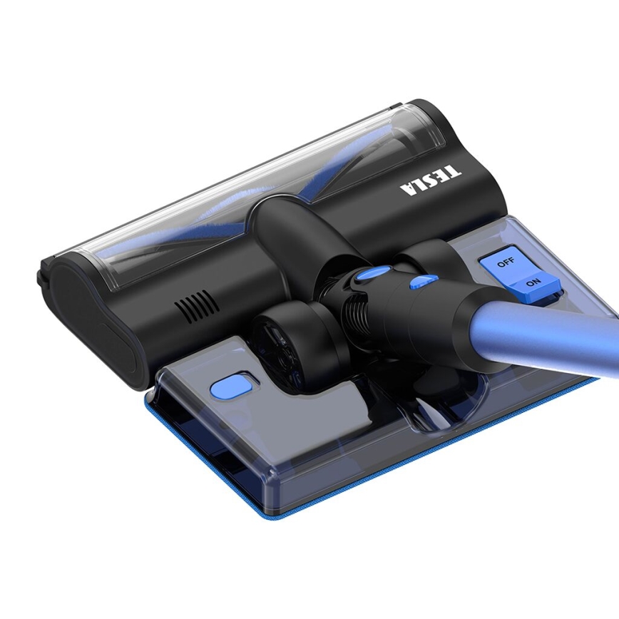 TESLA Electronics PureStar - Aspirapolvere a batteria flessibile 3in1 300W/2200 mAh nero/blu