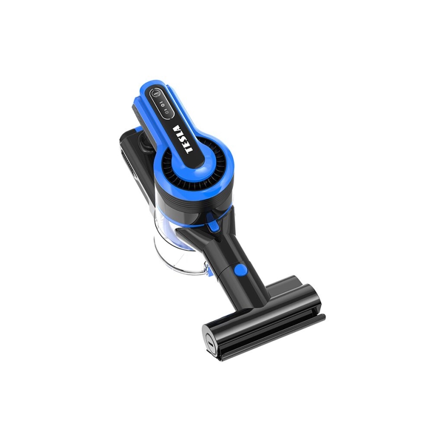 TESLA Electronics PureStar - Aspirapolvere a batteria flessibile 3in1 300W/2200 mAh nero/blu