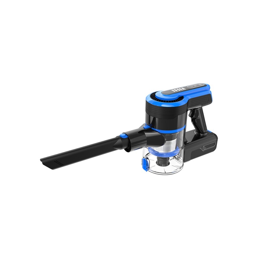 TESLA Electronics PureStar - Aspirapolvere a batteria flessibile 3in1 300W/2200 mAh nero/blu