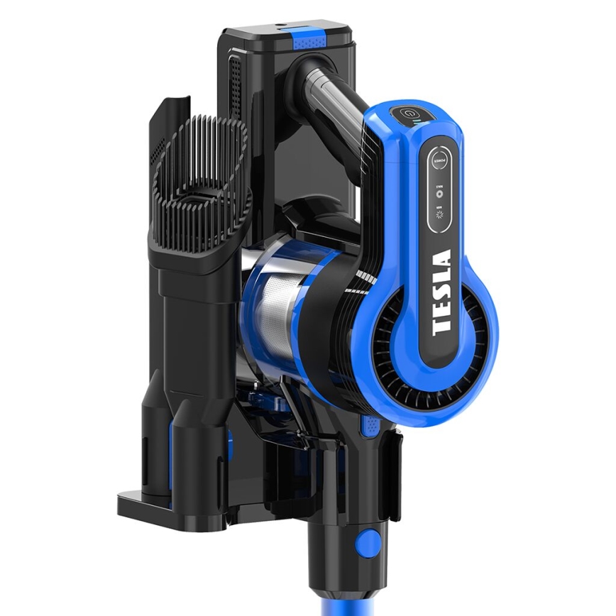 TESLA Electronics PureStar - Aspirapolvere a batteria flessibile 3in1 300W/2200 mAh nero/blu