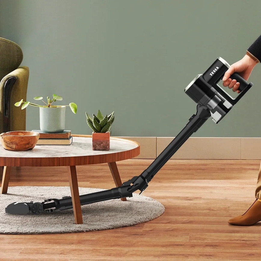 TESLA Electronics PureStar - Aspirateur-balai flexible sans fil 2en1 150W/2200 mAh noir