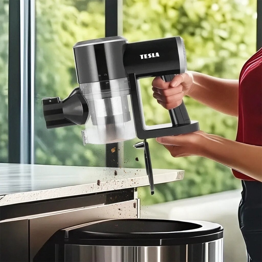 TESLA Electronics PureStar - Aspirateur-balai flexible sans fil 2en1 150W/2200 mAh noir