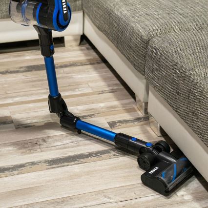 TESLA Electronics PureStar - Aspirateur-balai flexible sans fil 3en1 300W/2200 mAh noir/bleu