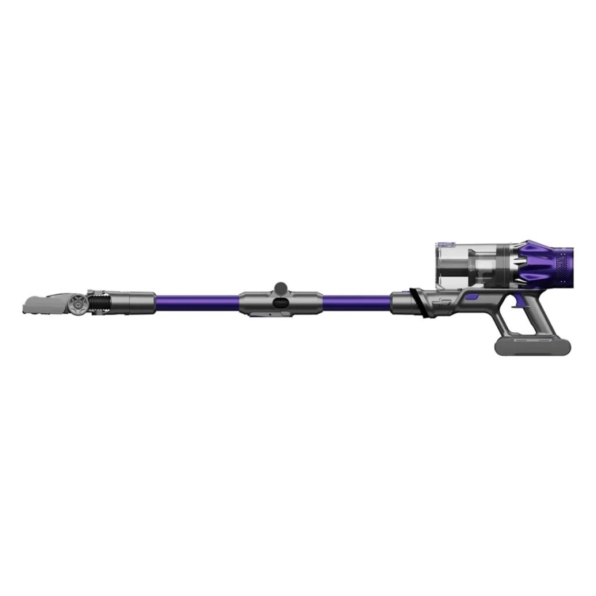 TESLA Electronics PureStar - Flexibler kabelloser Stielstaubsauger 2in1 250W/2200 mAh grau/violett