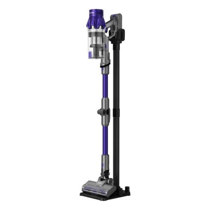 TESLA Electronics PureStar - Flexibler kabelloser Stielstaubsauger 2in1 250W/2200 mAh grau/violett