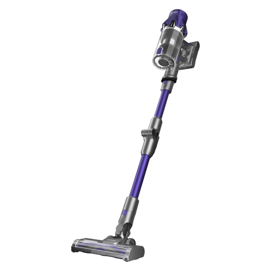 TESLA Electronics PureStar - Flexibler kabelloser Stielstaubsauger 2in1 250W/2200 mAh grau/violett