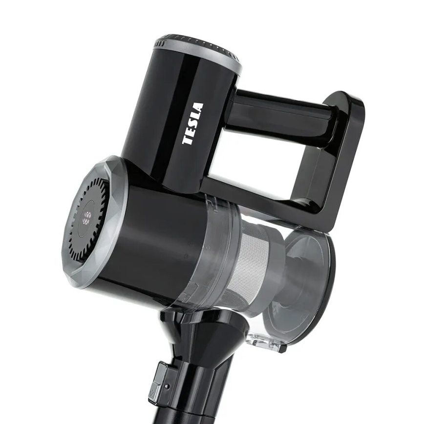 TESLA Electronics PureStar - Flexibler kabelloser Stabstaubsauger 2in1 150W/2200 mAh schwarz