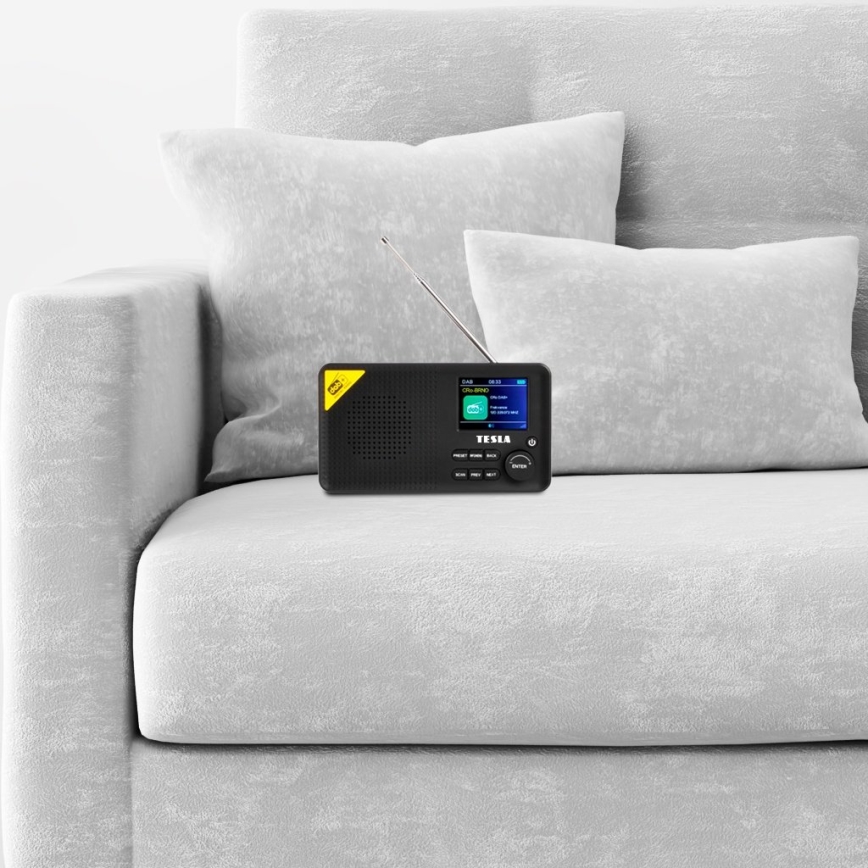 TESLA Electronics - Radio DAB+ FM 5W/1800 mAh nero