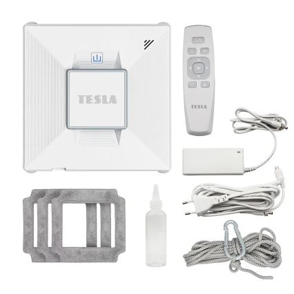 TESLA Electronics RoboStar - Smart-Fensterreiniger mit Wassersprüher 72W/230V/650 mAh Wi-Fi + Fernbedienung