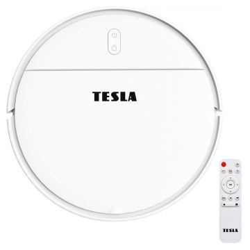 TESLA Electronics RoboStar - Intelligenter Staubsaugerroboter 2-in-1 2500 mAh Wi-Fi Tuya weiß + Fernbedienung