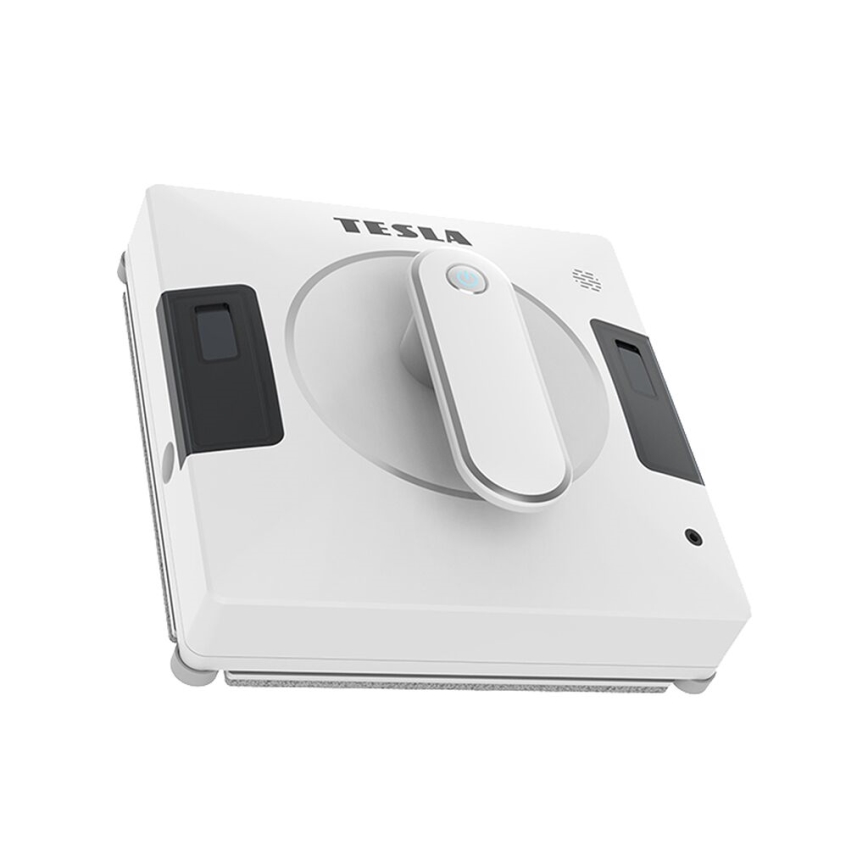TESLA Electronics RoboStar - Nettoyeur de vitres connecté avec double pulvérisation d'eau 72W/230V/500 mAh Wi-Fi + télécommande