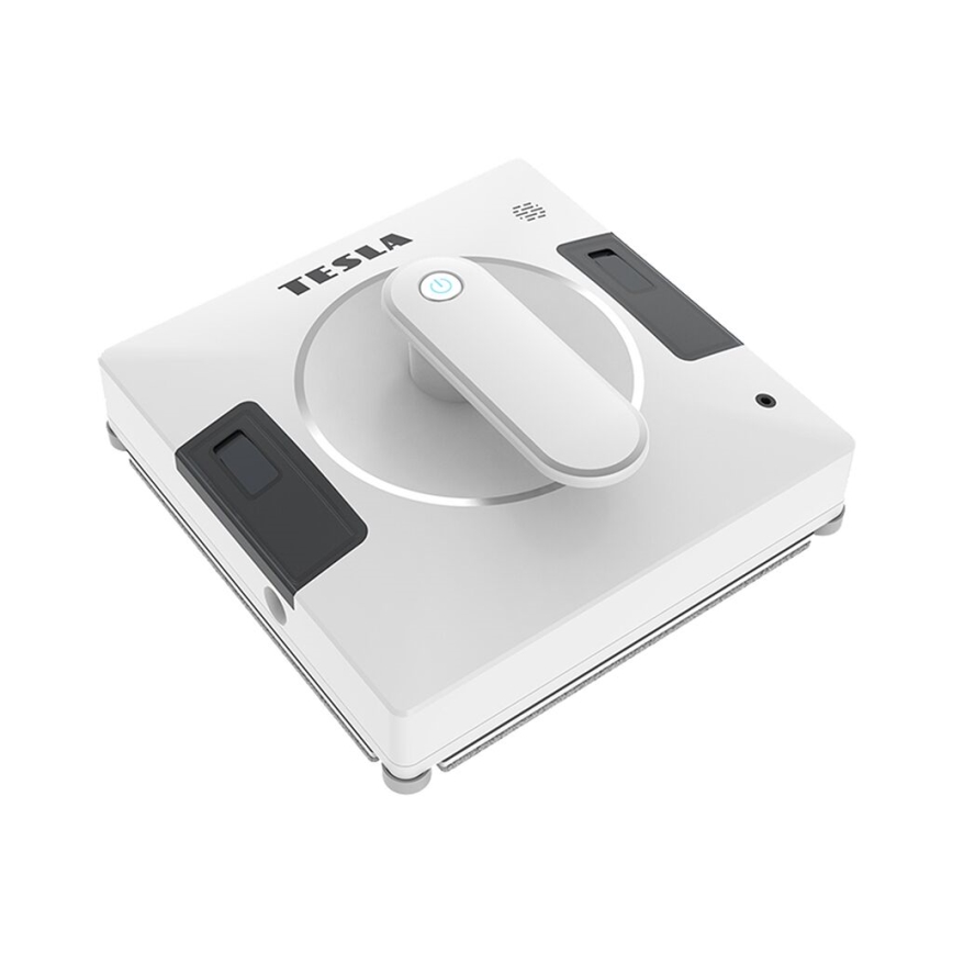 TESLA Electronics RoboStar - Nettoyeur de vitres connecté avec double pulvérisation d'eau 72W/230V/500 mAh Wi-Fi + télécommande