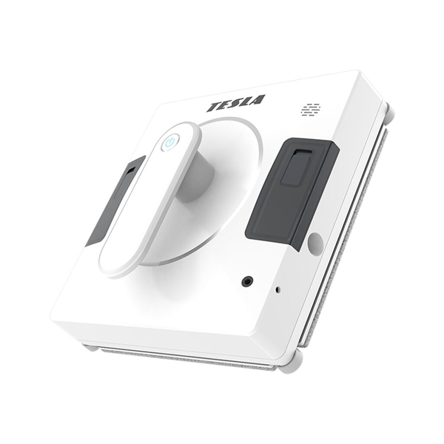 TESLA Electronics RoboStar - Nettoyeur de vitres connecté avec double pulvérisation d'eau 72W/230V/500 mAh Wi-Fi + télécommande