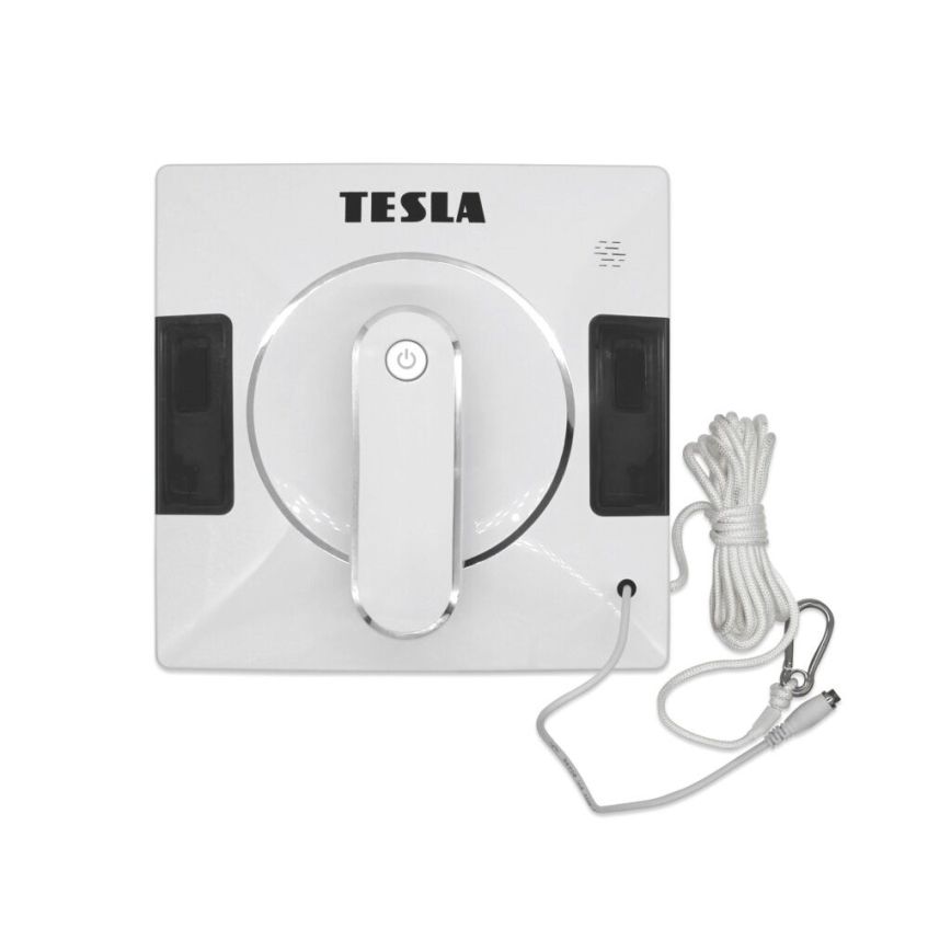 TESLA Electronics RoboStar - Nettoyeur de vitres connecté avec double pulvérisation d'eau 72W/230V/500 mAh Wi-Fi + télécommande
