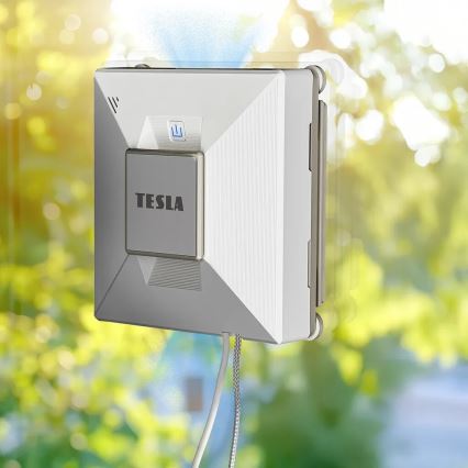 TESLA Electronics RoboStar - Nettoyeur de vitres connecté avec vaporisateur d'eau 72W/230V/650 mAh Wi-Fi + Télécommande