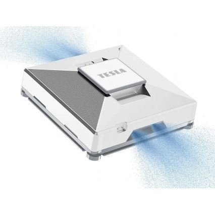 TESLA Electronics RoboStar - Nettoyeur de vitres connecté avec vaporisateur d'eau 72W/230V/650 mAh Wi-Fi + Télécommande