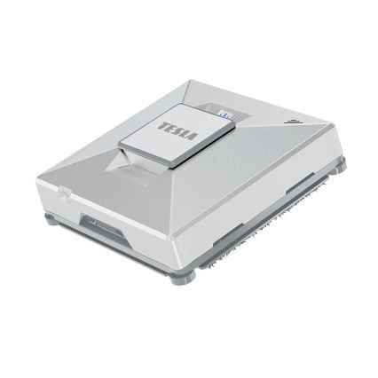 TESLA Electronics RoboStar - Nettoyeur de vitres connecté avec vaporisateur d'eau 72W/230V/650 mAh Wi-Fi + Télécommande