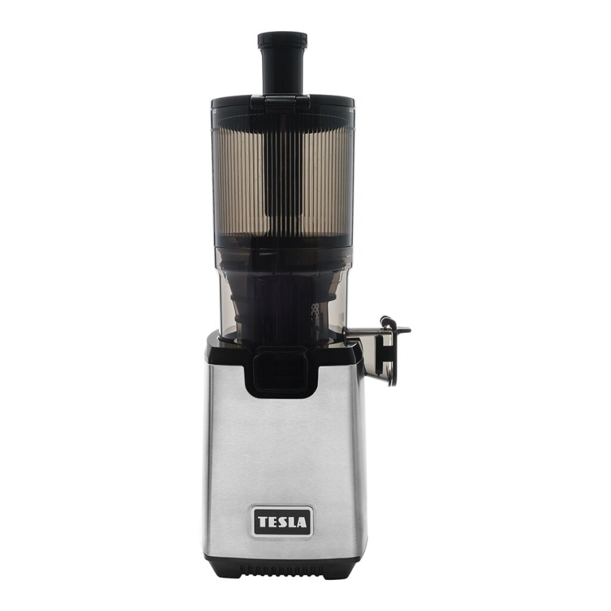 TESLA Electronics SlowJuicer Deluxe - Extracteur de jus lent 250W/230V acier inoxydable/noir