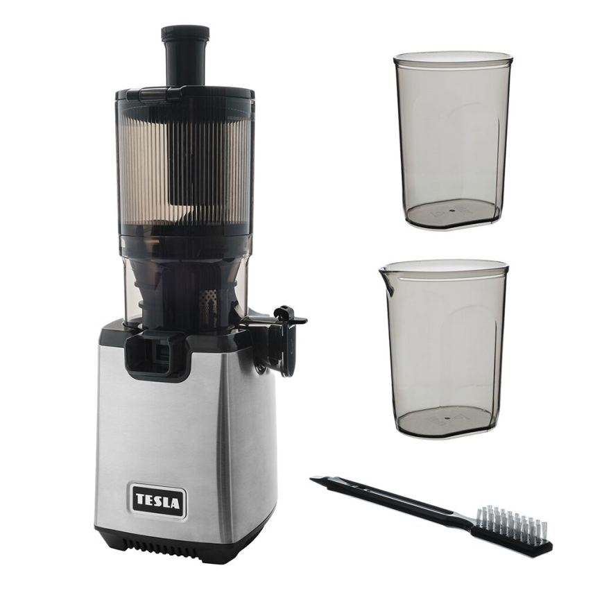 TESLA Electronics SlowJuicer Deluxe - Slow Juicer 250W/230V Edelstahl/schwarz