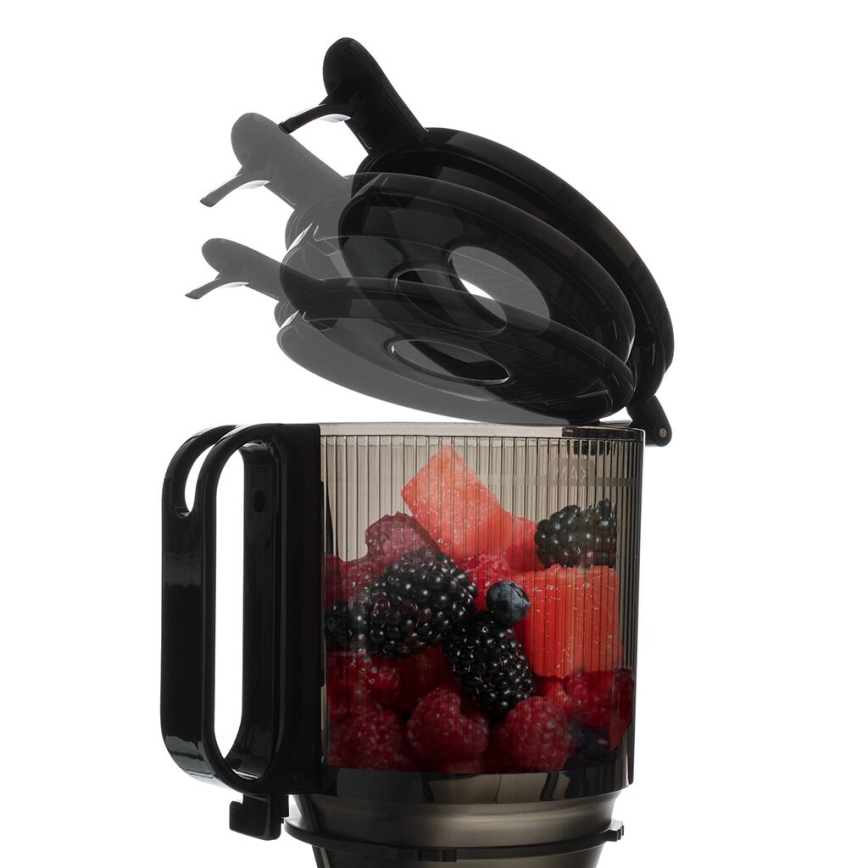 TESLA Electronics SlowJuicer Deluxe - Spremiagrumi a bassa velocità 250W/230V acciaio inossidabile/nero