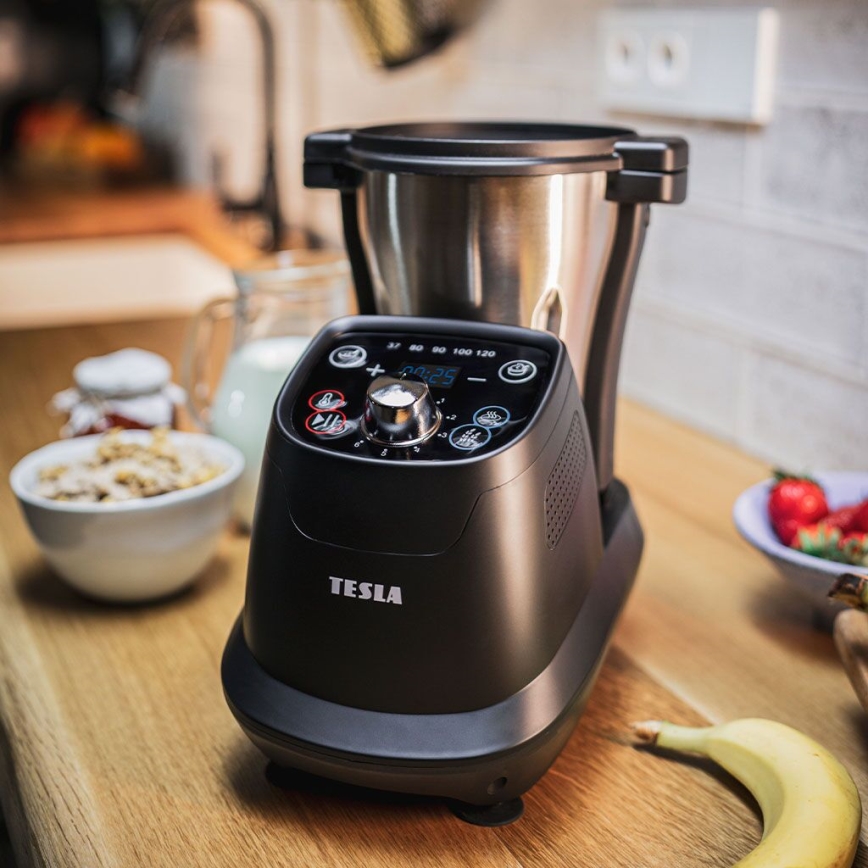 TESLA Electronics ThermoCook - Multifunktionale Küchenmaschine 1200W/230V Edelstahl
