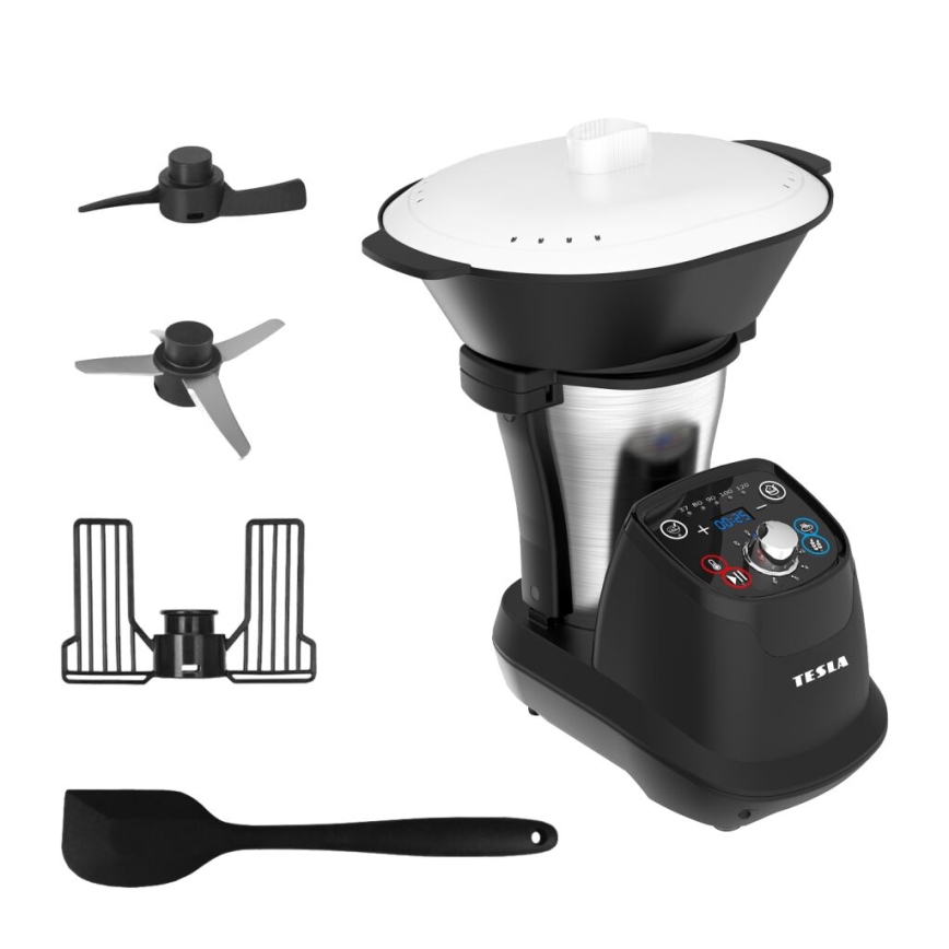 TESLA Electronics ThermoCook - Multifunktionale Küchenmaschine 1200W/230V Edelstahl