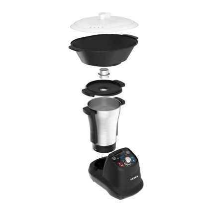 TESLA Electronics ThermoCook - Robot da cucina multifunzionale 1200W/230V acciaio inossidabile