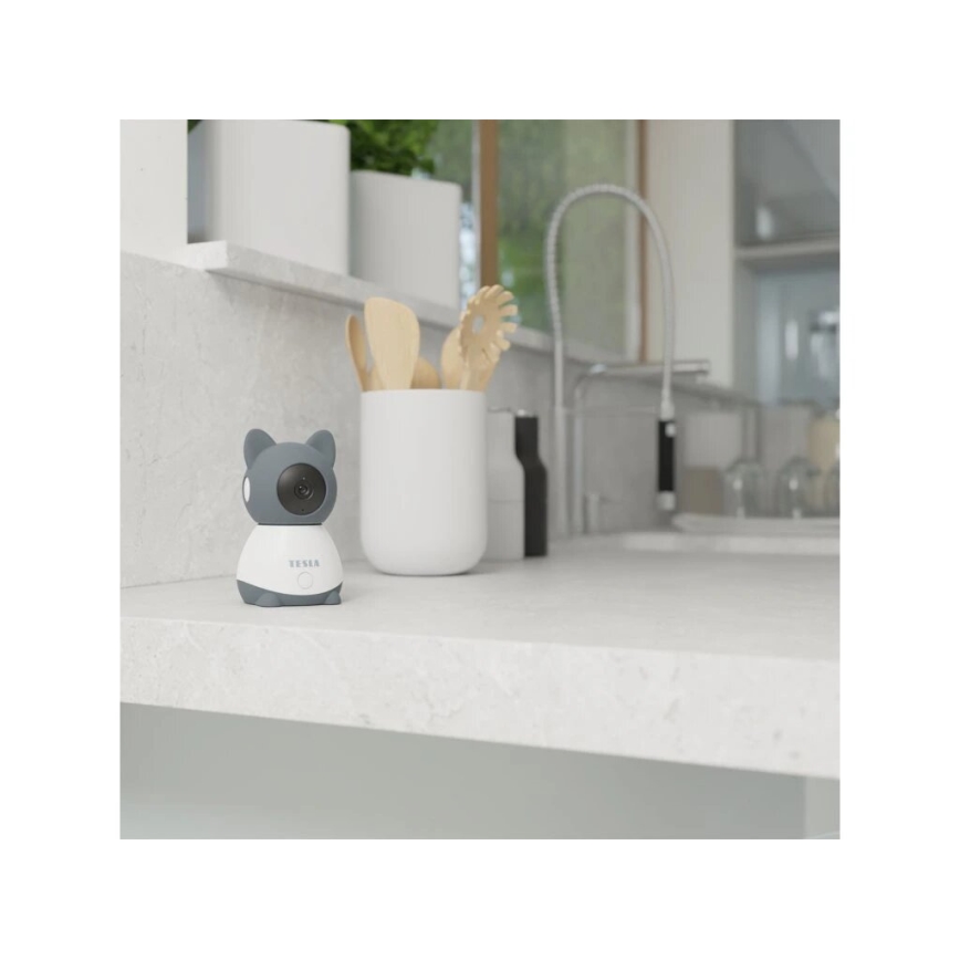 TESLA Smart - Baby monitor intelligente ricaricabile Wi-Fi
