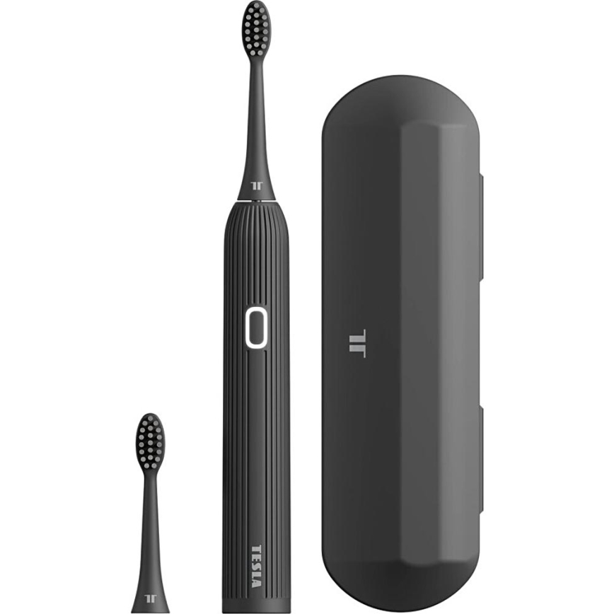 TESLA Smart - Brosse à dents sonique connectée TS200 DELUXE noir