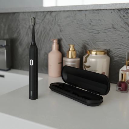TESLA Smart - Brosse à dents sonique connectée TS200 DELUXE noir