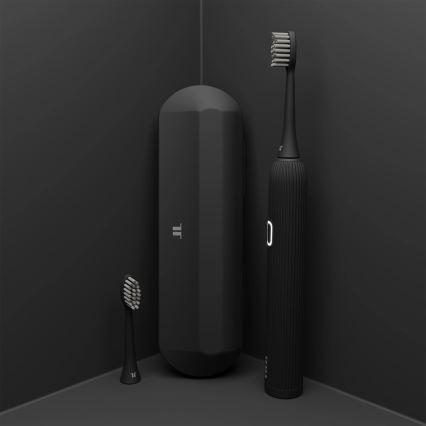 TESLA Smart - Brosse à dents sonique connectée TS200 DELUXE noir