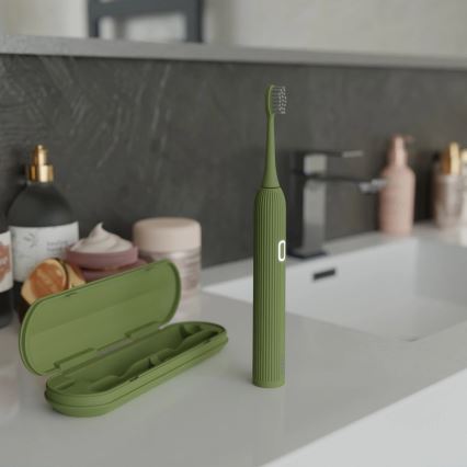 TESLA Smart - Brosse à dents sonique connectée TS200 DELUXE vert
