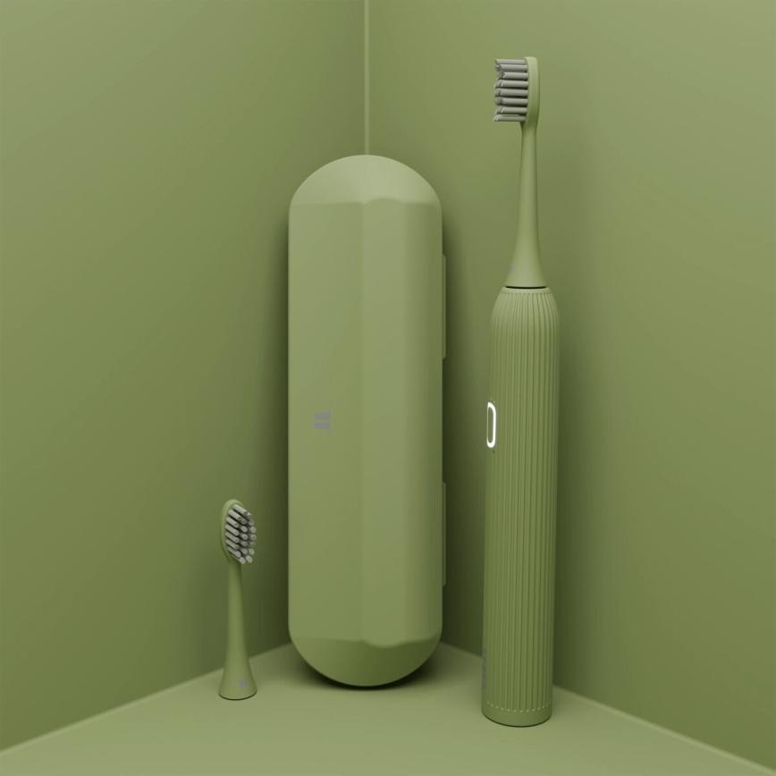 TESLA Smart - Brosse à dents sonique connectée TS200 DELUXE vert