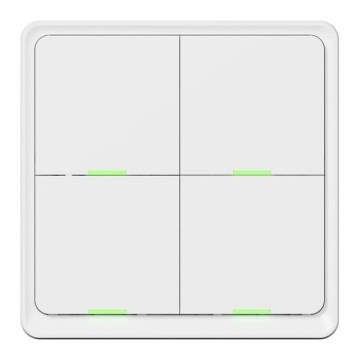 TESLA Smart - Interrupteur domestique sans fil connecté 4P 1xCR2430 ZigBee