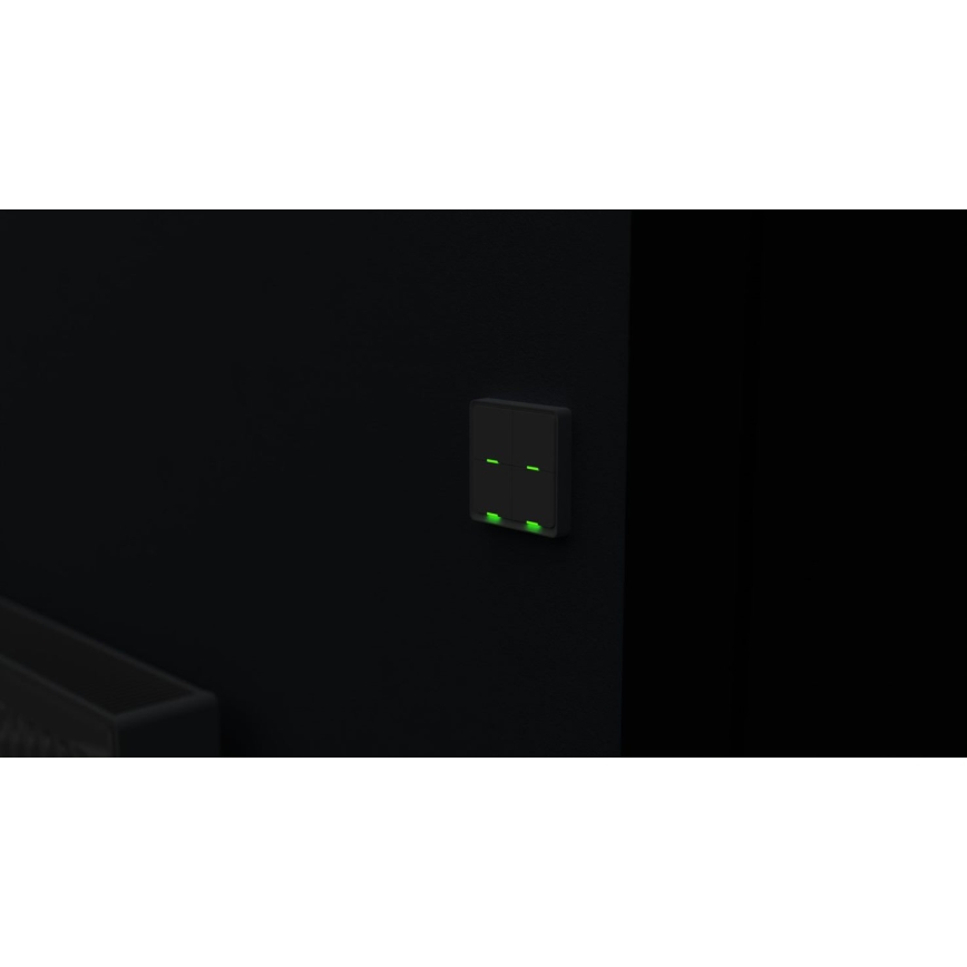 TESLA Smart - Interrupteur domestique sans fil connecté 4P 1xCR2430 ZigBee