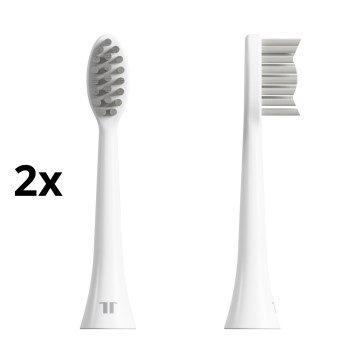 TESLA Smart - LOT 2x Tête de rechange pour brosse à dents sonic TS200 blanc