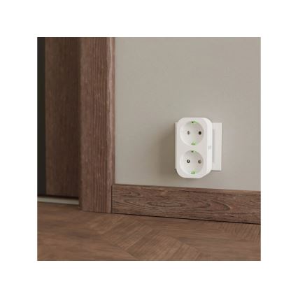 TESLA Smart - Multiprise connectée 2x16A/230V Type F Wi-Fi Tuya