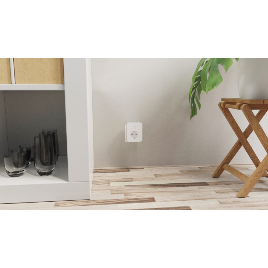 TESLA Smart - Prise connectée 3690W/230V/16A 2xUSB/24W/5V Wi-Fi Tuya
