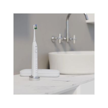 TESLA Smart - SET 4x Testina di ricambio per spazzolino sonico TS400 bianco