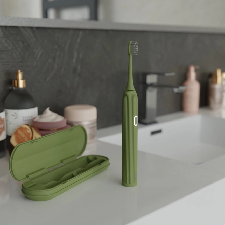 TESLA Smart - Spazzolino sonico intelligente TS200 DELUXE verde