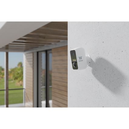 TESLA Smart - Telecamera esterna intelligente con sensore 2K 1296p 9600 mAh 5V Wi-Fi IP65